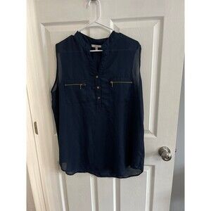 MPH Collection Sleeveless Top Size 2X Dark Blue